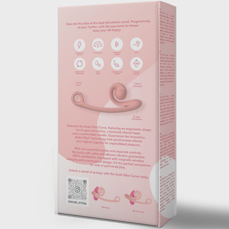 SNAIL VIBE - VIBRATEUR COURBE ORANGE