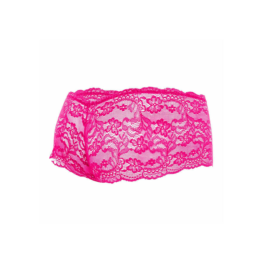 MOB - BOXER EN DENTELLE ROSE TAILLE L/XL