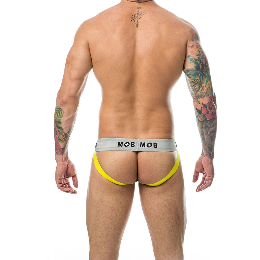 MOB - JOCK CLASSIQUE À RAYURES JAUNE TAILLE XXL