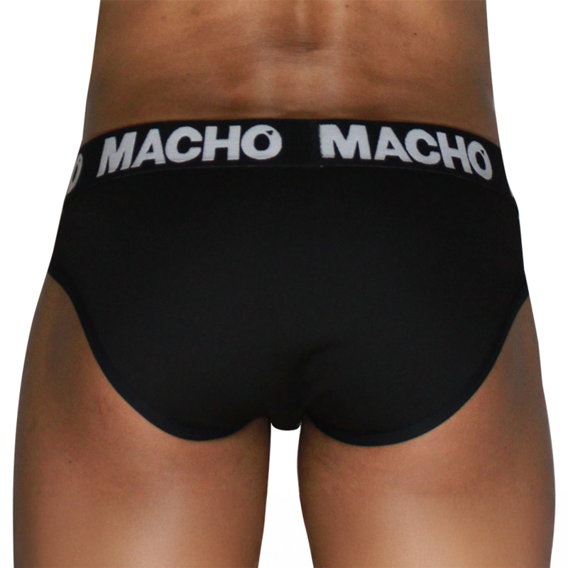 MACHO - MCH007 CLASSIQUE SLIP NOIR + NOIR L