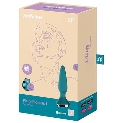 SATISFYER - VIBRATEUR PLUG ILICIOUS 1 PLUG VERT