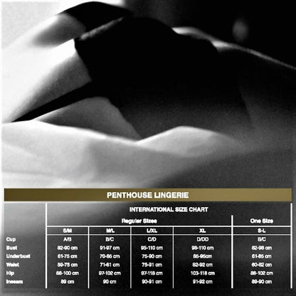 PENTHOUSE - CULOTTE ADORE ME NOIR L/XL