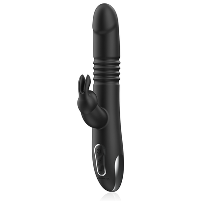 BLACK&SILVER - KENJI VIBROMASSEUR RABBIT UP & DOWN + TÉLÉCOMMANDE WATCHME
