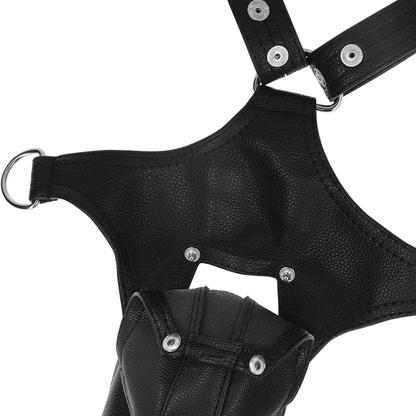 FETISH SUBMISSIVE ATTITUDE - HARNAIS EN CUIR ÉCOLOGIQUE EN FORME DE V POUR HOMMES