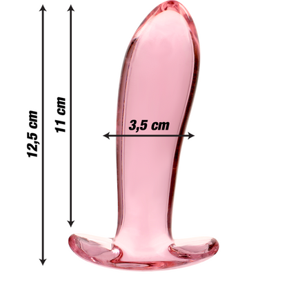 NEBULA SERIES BY IBIZA - PLUG ANAL MODÈLE 5 VERRE BOROSILICATE ROSE 12.5 CM -O- 3.5 CM