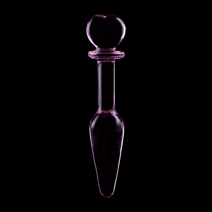 NEBULA SERIES BY IBIZA - PLUG ANAL MODÈLE 7 VERRE BOROSILICATE ROSE 13.5 CM -O- 3 CM