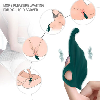 ARMONY - STIMULATEUR DE DOIGTS & VIBRATEUR VERT