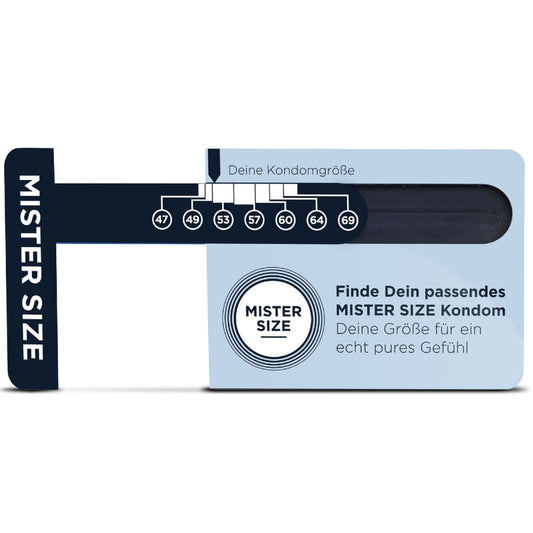 MISTER SIZE - DIMENSIONNEUR DE PRÉSERVATIFS (ALLEMAND)