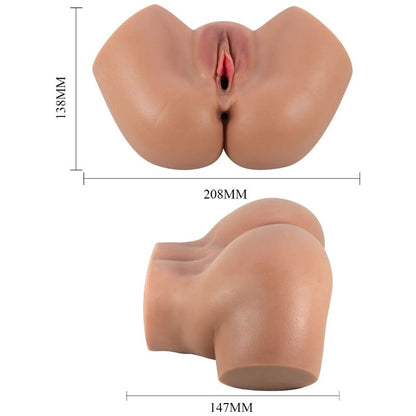 CRAZY BULL - HAILEY VIBRATEUR FESSIER AVEC CONTRÔLE RÉALISTE DU VAGIN ET DE L'ANUS À TÉLÉCOMMANDE