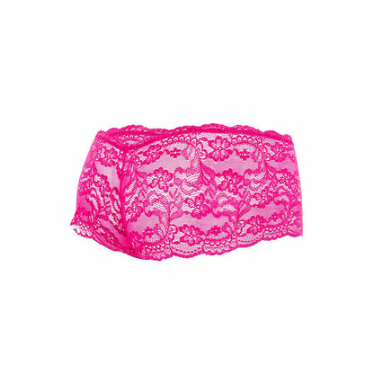 MOB - BOXER EN DENTELLE ROSE TAILLE S/M