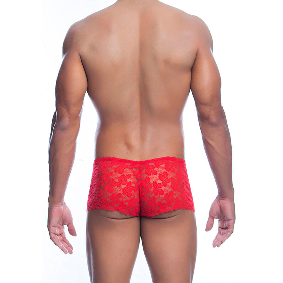 MOB - BOXER EN DENTELLE ROUGE TAILLE S/M