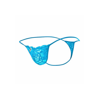 MOB - STRING EN DENTELLE AQUA TAILLE S/M