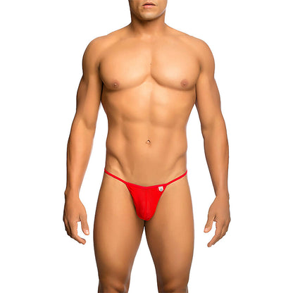 MOB - STRING EN T ROUGE TRANSPARENT TAILLE L/XL