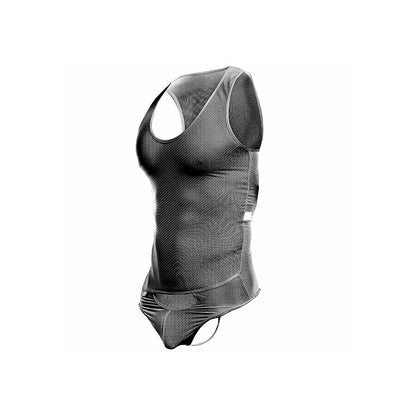 MOB - BODY TRANSPARENT NOIR TAILLE L/XL