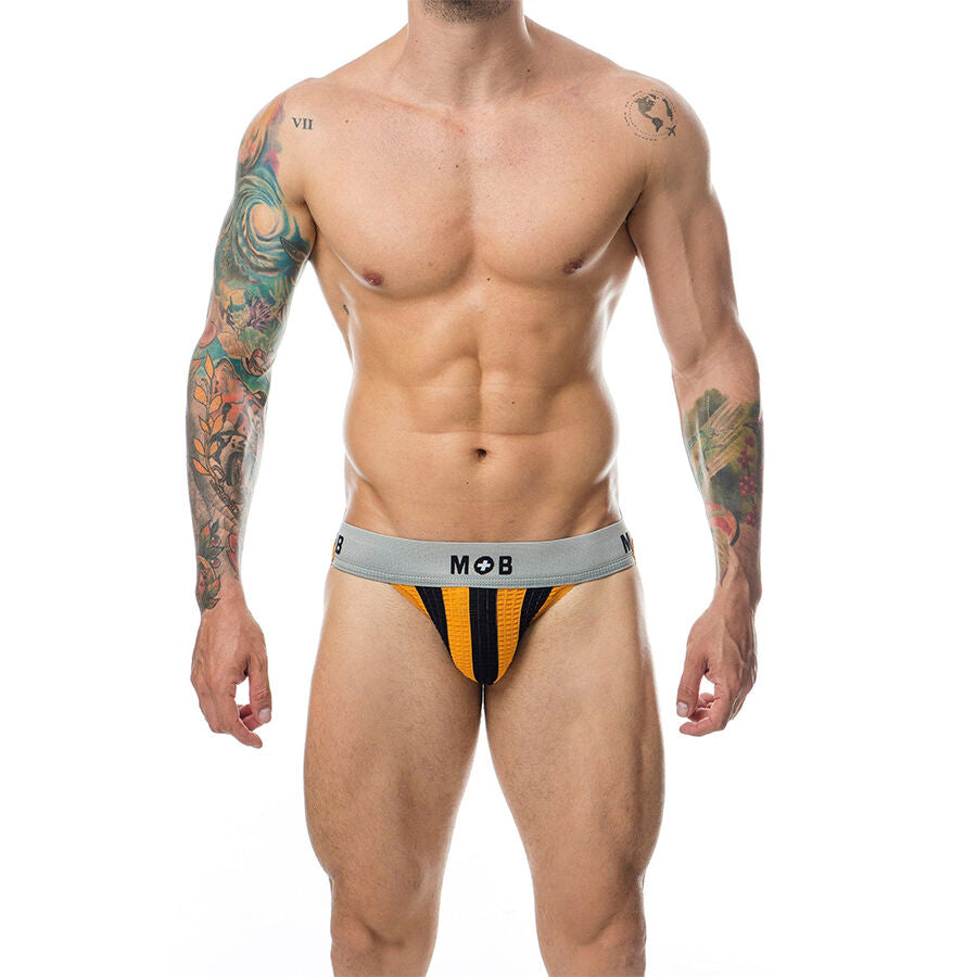 MOB - JOCK CLASSIQUE À RAYURES ORANGE TAILLE S