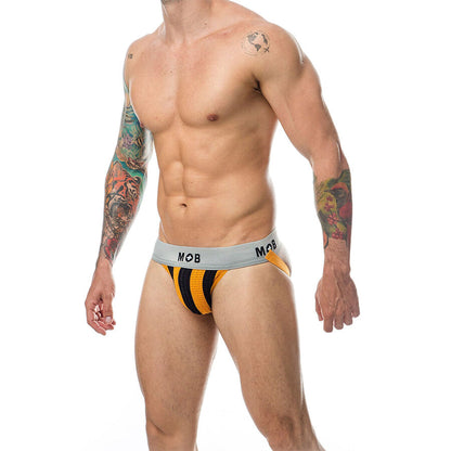 MOB - JOCK CLASSIQUE À RAYURES ORANGE TAILLE S