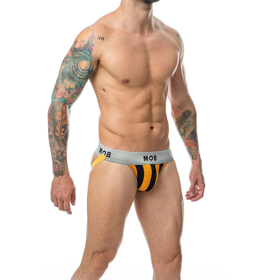 MOB - JOCK CLASSIQUE À RAYURES ORANGE TAILLE XL