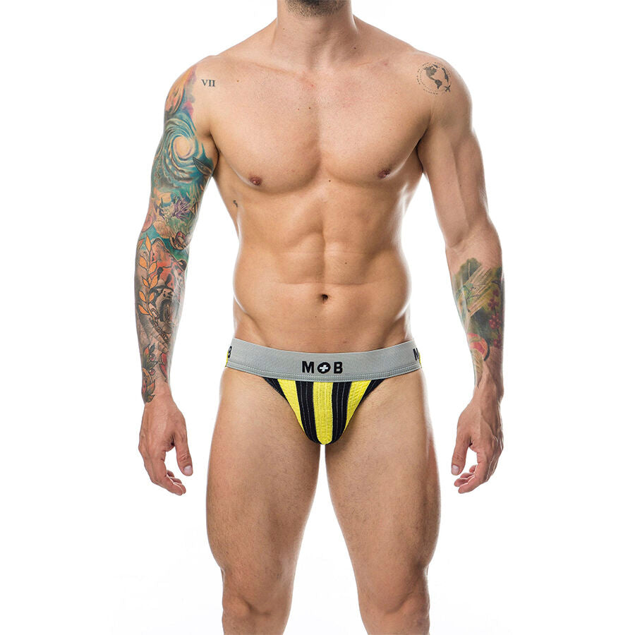 MOB - JOCK CLASSIQUE À RAYURES JAUNE TAILLE S