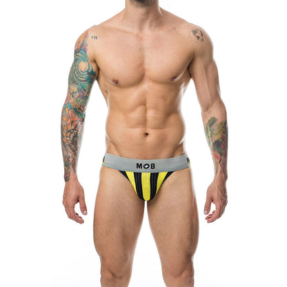 MOB - JOCK CLASSIQUE À RAYURES JAUNE TAILLE S