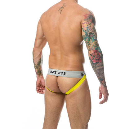 MOB - JOCK CLASSIQUE À RAYURES JAUNE TAILLE L