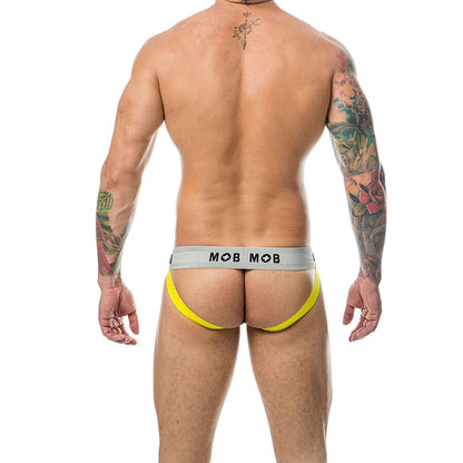 MOB - JOCK CLASSIQUE À RAYURES JAUNE TAILLE XL