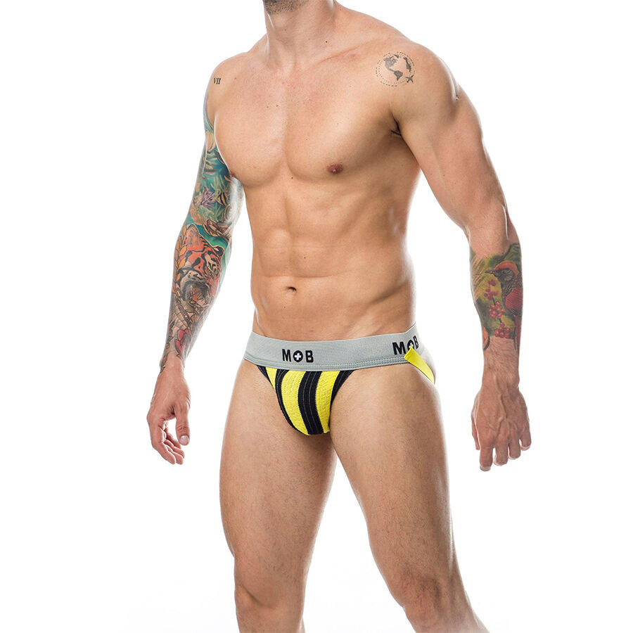 MOB - JOCK CLASSIQUE À RAYURES JAUNE TAILLE L
