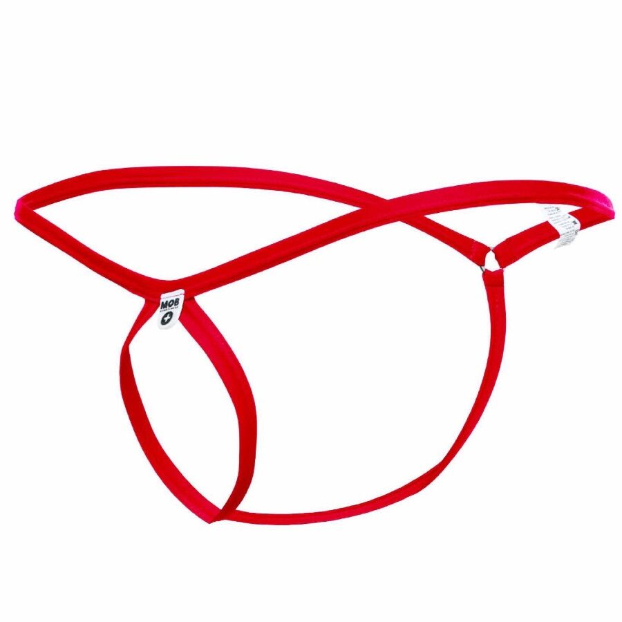 MOB - STRING ROUGE EN FORME DE LARME TAILLE L/XL