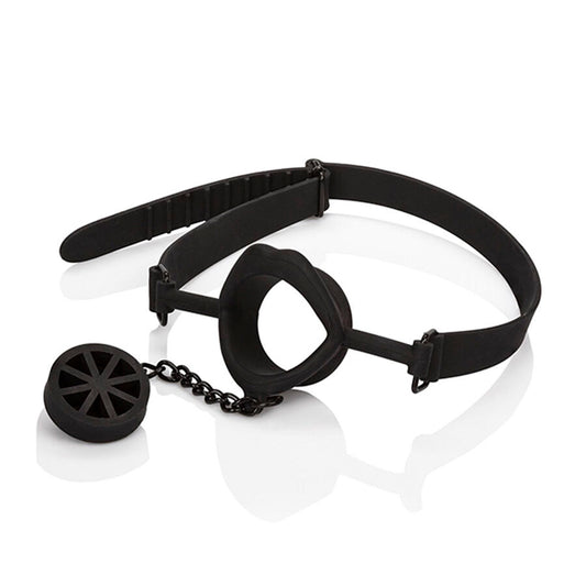 CALEXOTICS - SCANDAL BÂILLON AVEC PLUG EN SILICONE NOIR