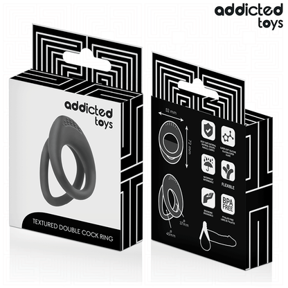 ADDICTED TOYS - ANNEAU PÉNIS À DOUBLE TEXTURE