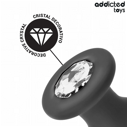 ADDICTED TOYS - PLUG ANAL AVEC BIJOU TAILLE L 12,6 CM
