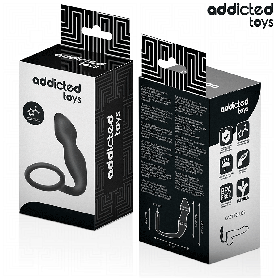 ADDICTED TOYS - PLUG ANAL AVEC ANNEAU MODÈLE 2