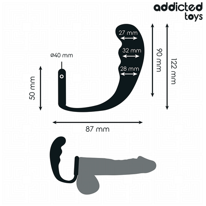 ADDICTED TOYS - PLUG ANAL AVEC ANNEAU MODÈLE 4