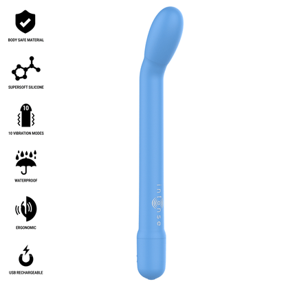 Stimulateur de point g rechargeable karlie Intense bleu