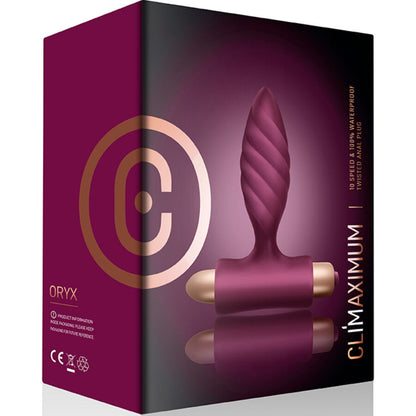 CLIMAXIMUM - PLUG ANAL TORSADÉ ORYX