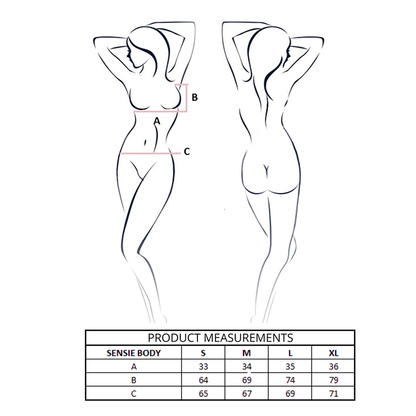 PASSION - SENSIE BODY NOIR L/XL