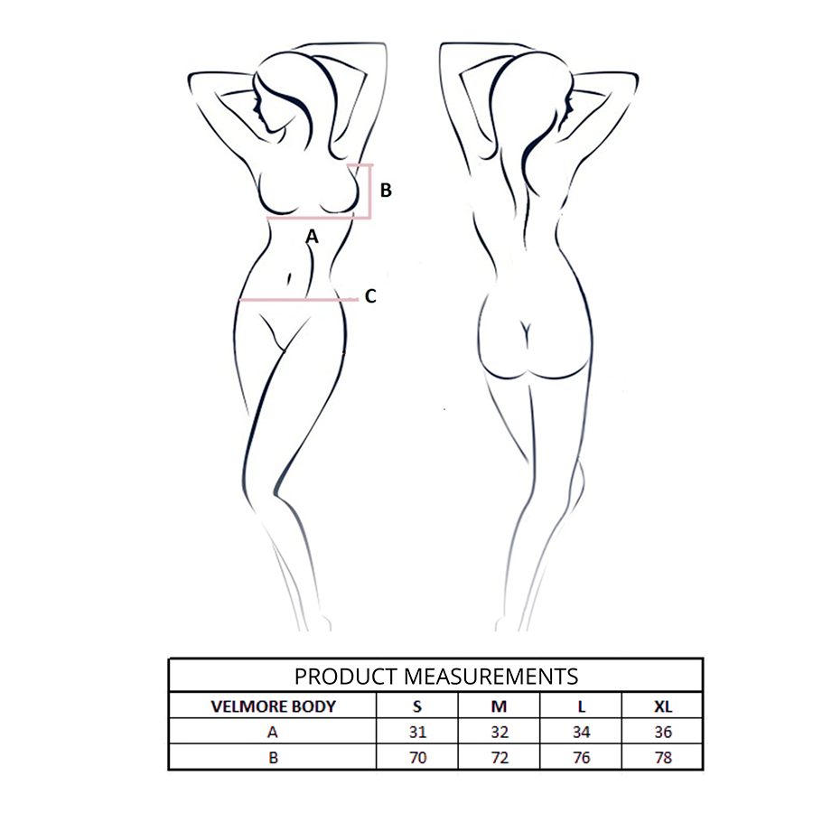 PASSION - BODY VELMORE BLEU L/XL