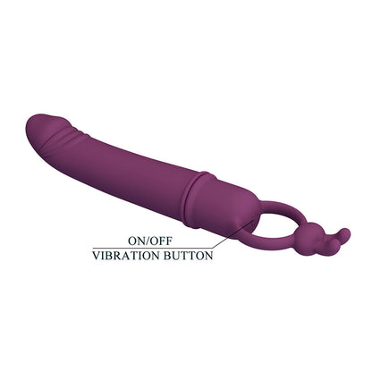 PRETTY LOVE - CORA VIBRATEUR EN FORME DE PÉNIS AVEC ANNEAU DE RÉSISTANCE