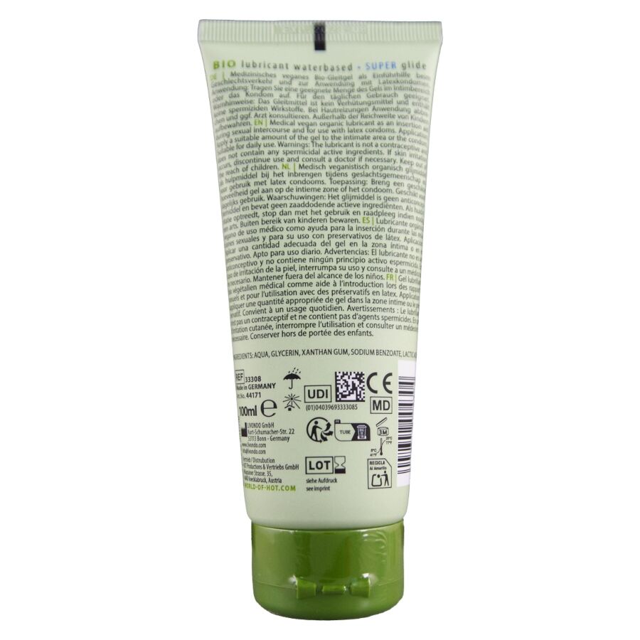 HOT - LUBRIFIANT BIO À BASE D'EAU 100 ML