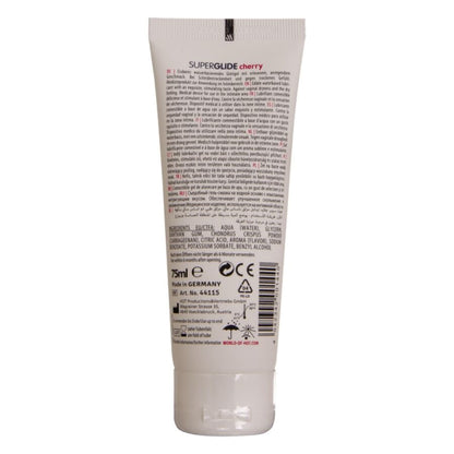 HOT - SUPERGLIDE LUBRIFIANT COMESTIBLE À BASE D'EAU CERISE 75 ML