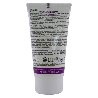 HOT - CRÈME STIMULANTE V-ACTIV POUR FEMMES 50 ML