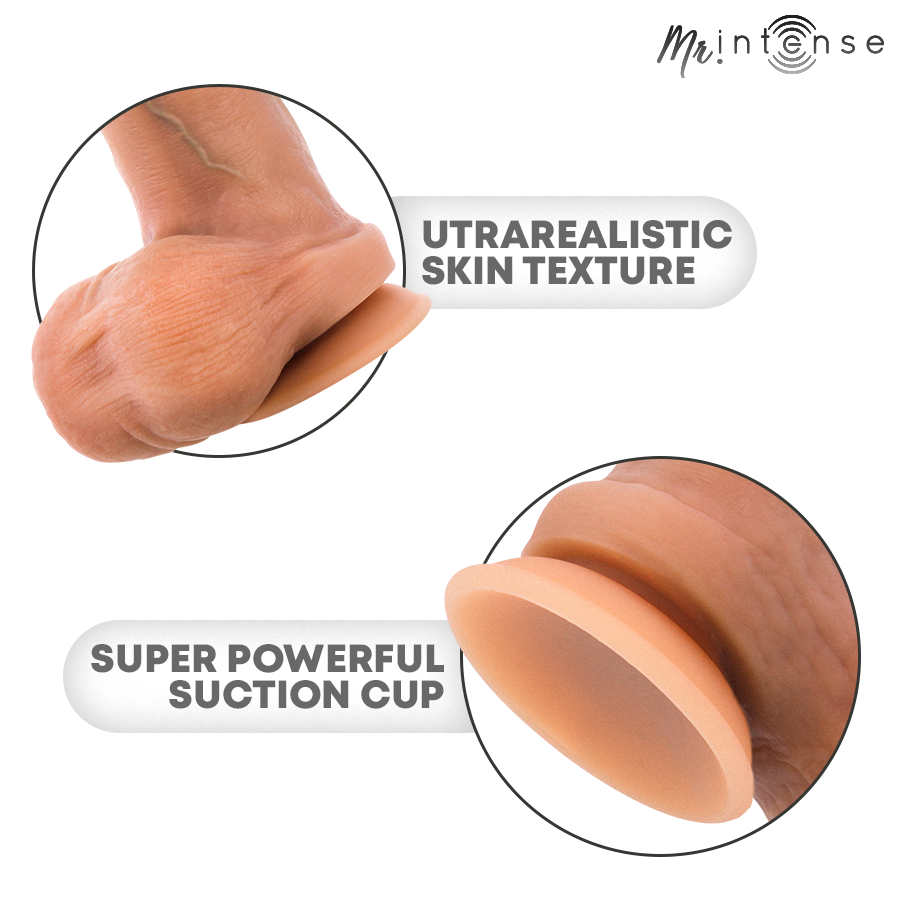 MR INTENSE - BRUCE S PÉNIS ULTRA-RÉALISTE AVEC TESTICULES 17,8 CM -Ø- 4 CM