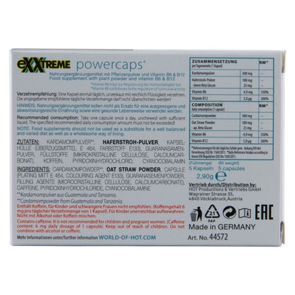 HOT - EXXTREME CAPSULES PUISSANCE MAN 5 UNITÉS