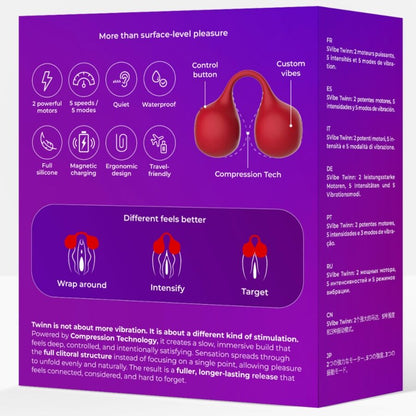 SNAIL VIBE - TWINN VIBRATEUR À DOIGTS CERISE