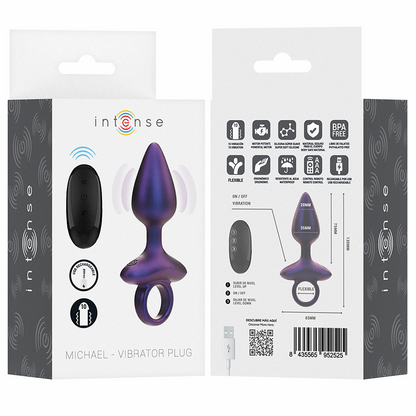 INTENSE - MICHAEL PLUG ANAL VIBRANT MODÈLE 2 TÉLÉCOMMANDE