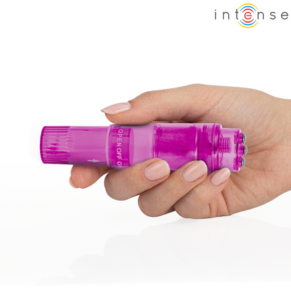 INTENSE - MINI MASSEUR KURT AVEC 4 TÊTES INTERCHANGEABLES ROSE