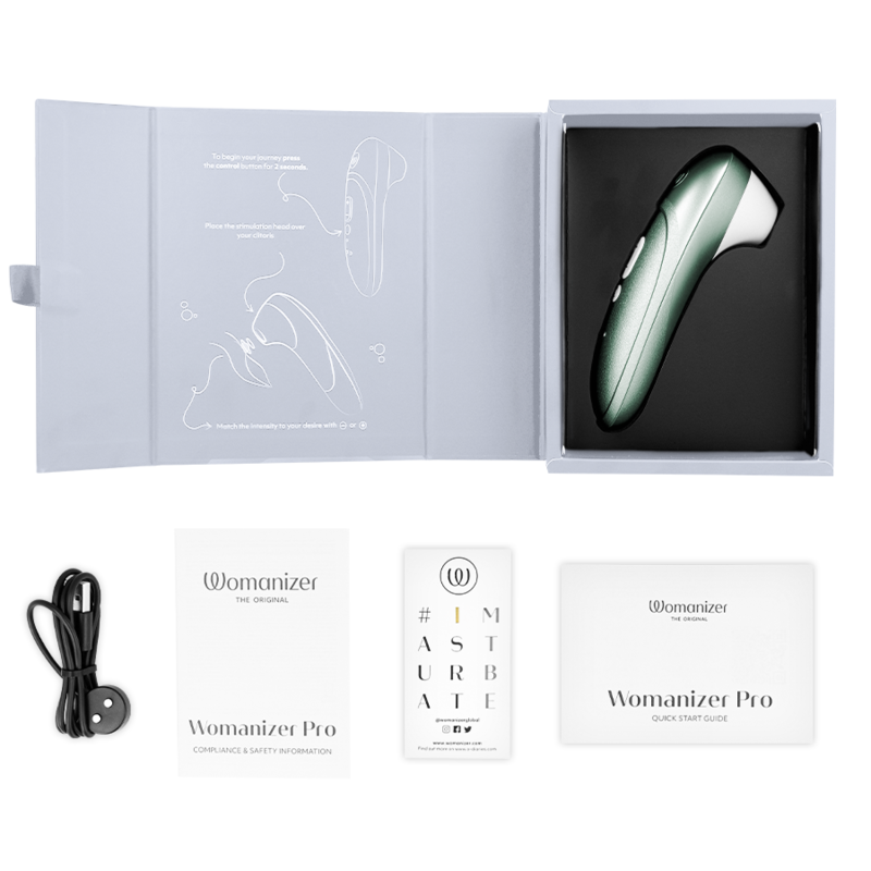 WOMANIZER - STIMULATEUR CLITORIAL PRO VIBRANT VERT SAUGE