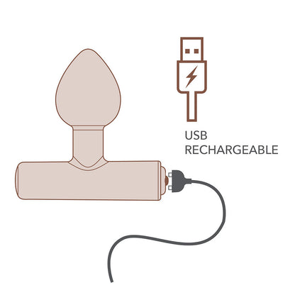 ROCKS-OFF - MINI BAGUETTE RECHARGEABLE 16 FONCTIONS ROSE PIVOINE