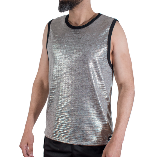 MACHO - T-SHIRT À PAILLETTES FINES S/M