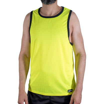 MACHO - CMV001 T-SHIRT DE SPORT JAUNE S/M