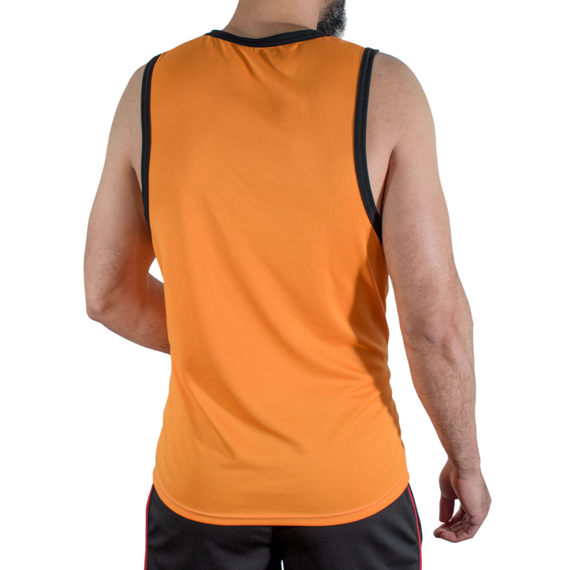 MACHO - CMV005 T-SHIRT DE SPORT ORANGE S/M